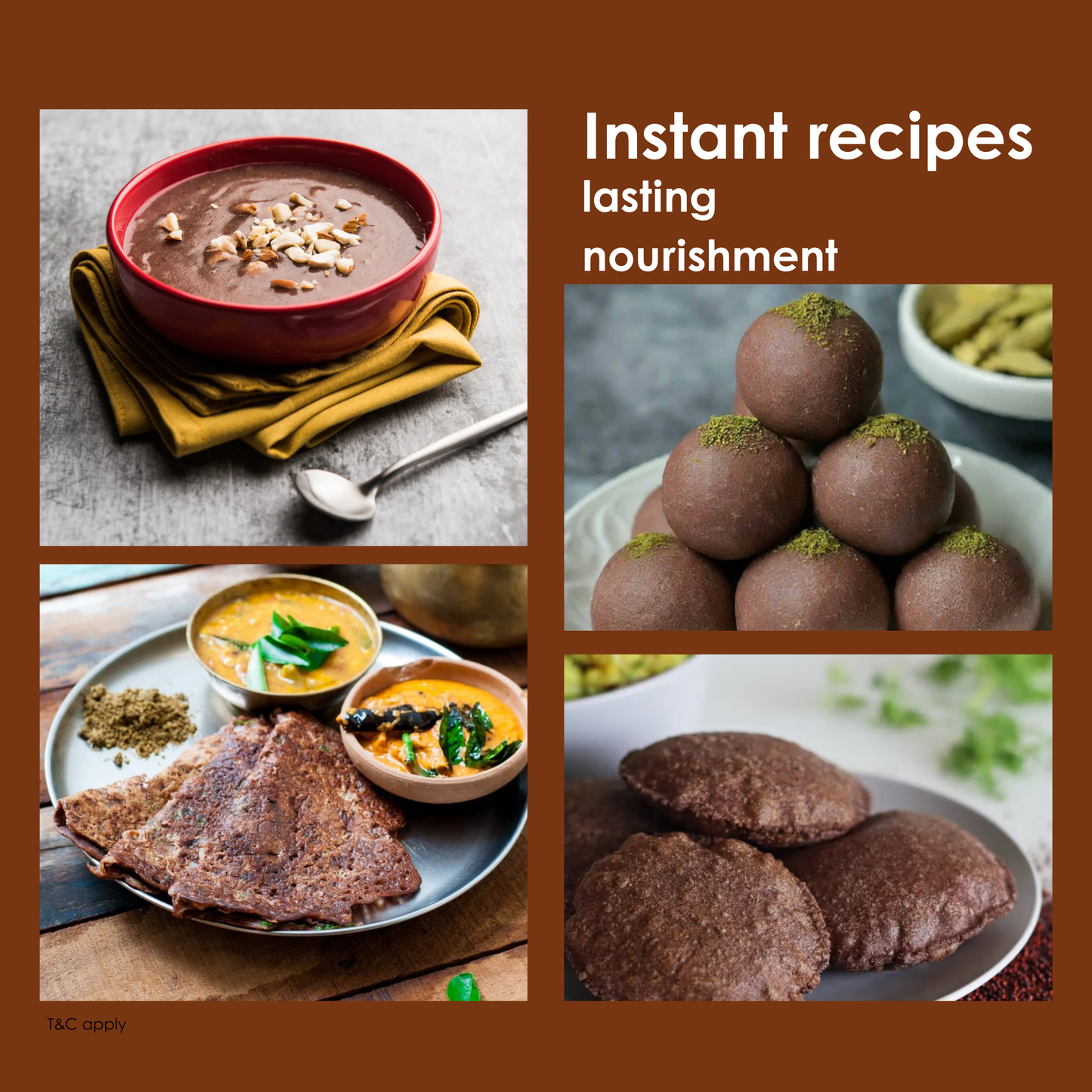 Ecomytra Sprouted Finger Millet (Ragi) Flour (1 lbs)