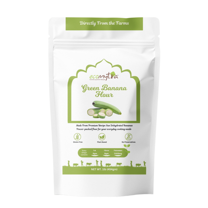 Ecomytra Sprouted Green Banana Flour (1 lbs)