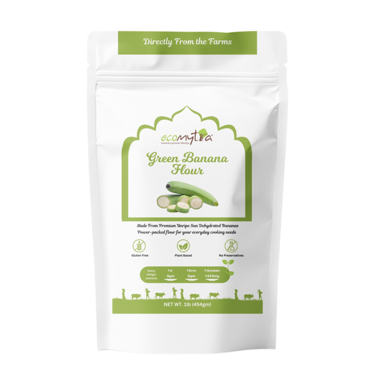 Ecomytra Sprouted Green Banana Flour (1 lbs)