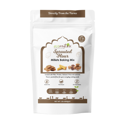 Ecomytra Sprouted Millets Baking Mix (1 lbs)