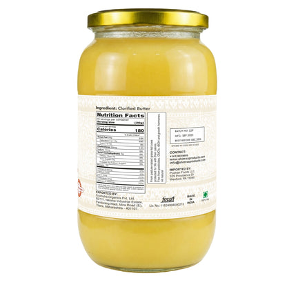 Ahimsa Pure A2 Desi Cow Cultured Ghee, 32oz