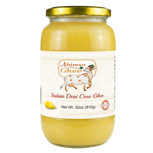 Ahimsa Pure A2 Desi Cow Cultured Ghee, 32oz
