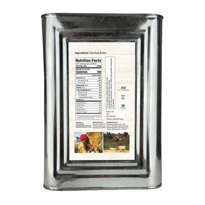 Ahimsa Pure A2 Desi Cow Cultured Ghee (10 lbs)